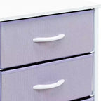 Cassettiera Sorbus a 3 cassetti - Struttura in acciaio, piano in legno e contenitori in tessuto facili da estrarre - Perfetta per casa, camera da letto, ufficio e dormitorio universitario