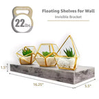 Sorbus Set da 3 Mensole Galleggianti da Parete Lunghe 40 cm per Camera da Letto, Arredo, Cucina, Soggiorno - per Trofei, Cornici, Libreria