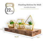 Sorbus Set da 3 Mensole Galleggianti da Parete Lunghe 40 cm per Camera da Letto, Arredo, Cucina, Soggiorno - per Trofei, Cornici, Libreria