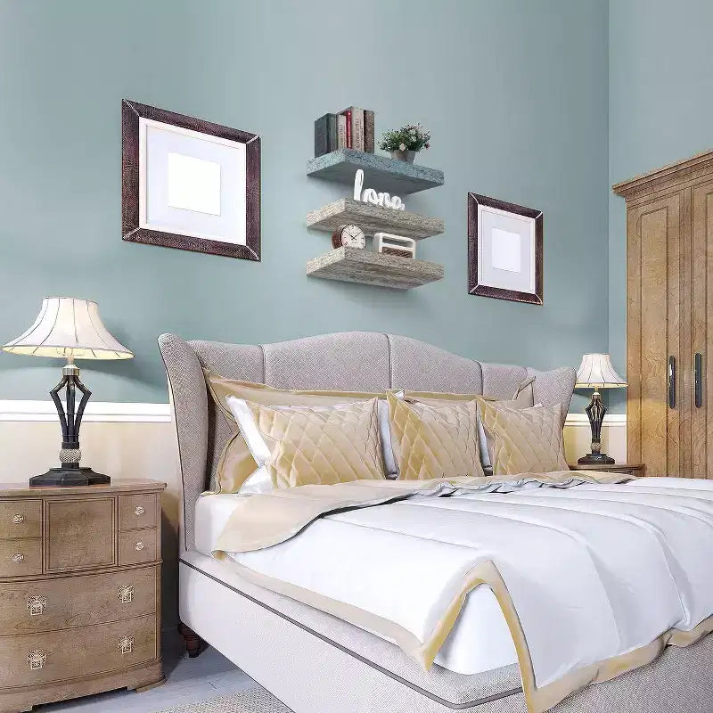 Sorbus Set da 3 Mensole Galleggianti da Parete Lunghe 40 cm per Camera da Letto, Arredo, Cucina, Soggiorno - per Trofei, Cornici, Libreria