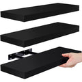 Sorbus 3 Pack 16 Inch Long Floating Wall Shelves for Bedroom, Decor, Kitchen, Living Room - for Trophies, Frames, Bookshelf