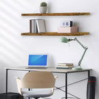 Sorbus, confezione da 2 mensole galleggianti da parete, 119,38 x 23,50 cm - Contenitori eleganti e funzionali