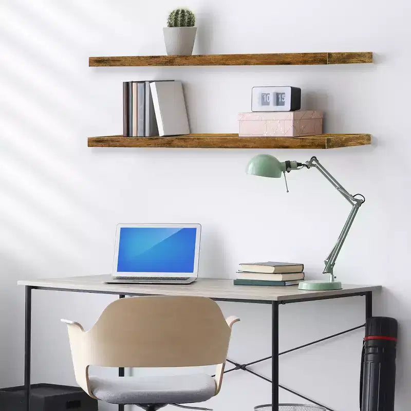 Sorbus, confezione da 2 mensole galleggianti da parete, 119,38 x 23,50 cm - Contenitori eleganti e funzionali
