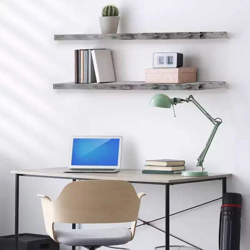 Sorbus, confezione da 2 mensole galleggianti da parete, 119,38 x 23,50 cm - Contenitori eleganti e funzionali