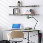 Sorbus, confezione da 2 mensole galleggianti da parete, 119,38 x 23,50 cm - Contenitori eleganti e funzionali