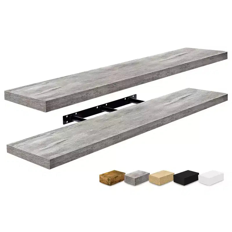 Sorbus, confezione da 2 mensole galleggianti da parete, 119,38 x 23,50 cm - Contenitori eleganti e funzionali