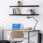 Sorbus, confezione da 2 mensole galleggianti da parete, 119,38 x 23,50 cm - Contenitori eleganti e funzionali
