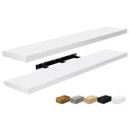 Sorbus, confezione da 2 mensole galleggianti da parete, 119,38 x 23,50 cm - Contenitori eleganti e funzionali