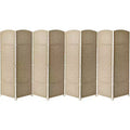 Sorbus 8 Panel Extra Wide Room Divider 6 ft. Tall - Privacy Screen, Extra Wide Double Hinged Panels, Diamond Double-Weaved