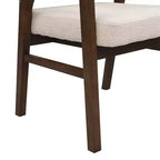 Christopher Knight Home Appleby Sedia da pranzo imbottita in legno di gomma con design curvo (Set di 2)