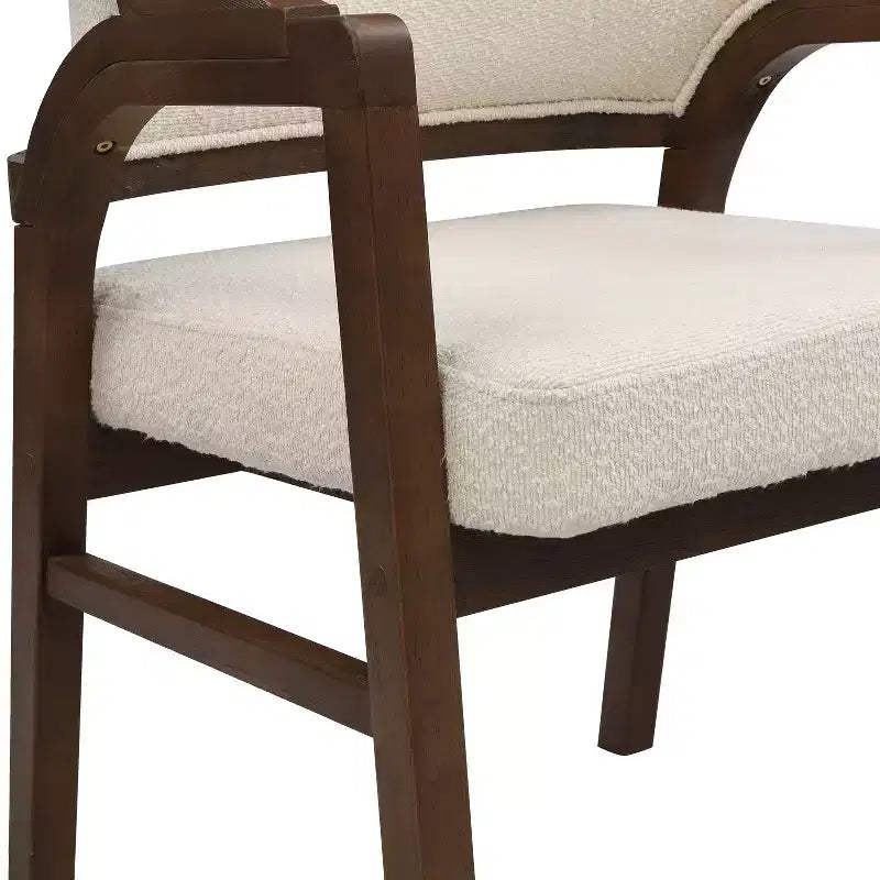 Christopher Knight Home Appleby Sedia da pranzo imbottita in legno di gomma con design curvo (Set di 2)