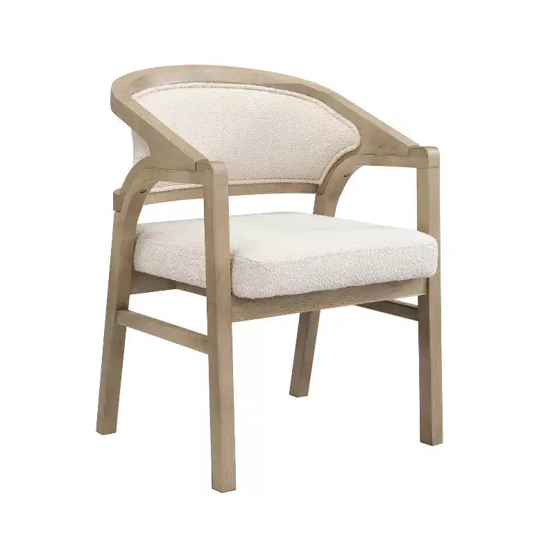 Christopher Knight Home Appleby Sedia da pranzo imbottita in legno di gomma con design curvo (Set di 2)