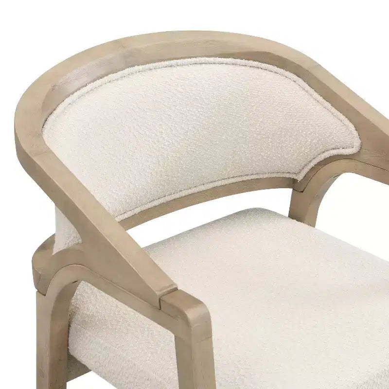 Christopher Knight Home Appleby Sedia da pranzo imbottita in legno di gomma con design curvo (Set di 2)