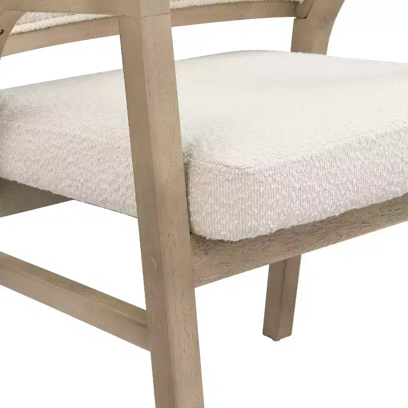 Christopher Knight Home Appleby Sedia da pranzo imbottita in legno di gomma con design curvo (Set di 2)