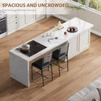 GustoWave Sgabelli da Bar Imbottiti Spessi Set da 2 - Sgabelli in Ecopelle con Schienale in Legno