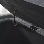 Panca rivestita in tessuto di lino CLIHOME con ampio spazio contenitore, pouf per soggiorno, ingresso e camera da letto