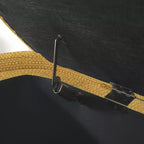 Panca rivestita in tessuto di lino CLIHOME con ampio spazio contenitore, pouf per soggiorno, ingresso e camera da letto