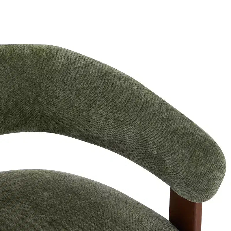 Poltrona da salotto moderna Aubert di Christopher Knight Home in legno di gomma e tessuto