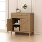 1 Cassetto e 2 Ante, Mobile Contenitore, Credenza Moderna con Ripiano Regolabile,