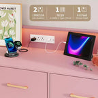 COZONY Cassettiera in Legno a 5 Cassetti con Ripiano Espositivo, Mobile Contenitore Moderno per Camera da Letto Soggiorno Ingresso