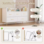 COZONY Cassettiera in Legno a 5 Cassetti con Ripiano Espositivo, Mobile Contenitore Moderno per Camera da Letto Soggiorno Ingresso