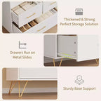 COZONY Cassettiera in Legno a 5 Cassetti con Ripiano Espositivo, Mobile Contenitore Moderno per Camera da Letto Soggiorno Ingresso