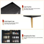 Scarpiera a 5 livelli con ante in vetro, Scarpiera in legno Organizer per scarpe per ingresso, corridoio,