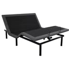 Adjustable Bed Frame with Massage Function - Electric Bed Base, LED Under-Bed Night Light, Zero-./Anti-Snoring/Memory Presets