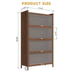 Armadio metallico alto con 3 ante a ribalta, organizer autoportante in acciaio con ampio spazio di archiviazione per camera da letto, soggiorno, cucina