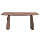Set da Pranzo di 5 Pezzi GDFStudio Neihart in Tessuto e Legno di Gomma con Base Curva