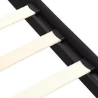 Letto king size imbottito con struttura a piattaforma e testiera in lino, supporto robusto, non è necessario il box-spring