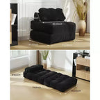 COZONY Divano Letto Pieghevole 3-in-1 con Cuscino, Poltrona Letto Trasformabile 34", Materasso Portatile Senza Struttura con Supporto Lombare, Nessun Montaggio Richiesto