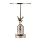 Tavolino unico, tavolino da salotto o comodino piccolo per l'arredamento della stanza - Tavolino da comodino in metallo con base a forma di ananas per camera da letto o soggiorno