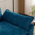 CLIHOME Cloud Sofa - Poltrona singola, divano componibile moderno, comodo cuscino imbottito a doppio strato, tessuto ciniglia traspirante