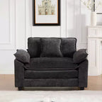 CLIHOME Cloud Sofa - Poltrona singola, divano componibile moderno, comodo cuscino imbottito a doppio strato, tessuto ciniglia traspirante