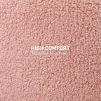 Pouf Ottomano Rotondo con Contenitore, Poggiapiedi Imbottito in Lino con Seduta Imbottita, Spazio Nascosto e Gambe in Legno
