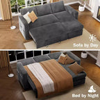 Divano letto angolare a L Dyonery 81, divano sezionale in ciniglia con letto estraibile, schienale reclinabile, chaise longue con contenitore, porte USB