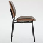 Sedie da pranzo imbottite GDFStudio Sera Mid-Century Modern (set da 2)