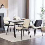 Sedie da pranzo imbottite GDFStudio Sera Mid-Century Modern (set da 2)