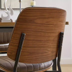 Sedie da pranzo imbottite GDFStudio Sera Mid-Century Modern (set da 2)