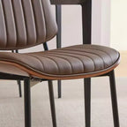Sedie da pranzo imbottite GDFStudio Sera Mid-Century Modern (set da 2)