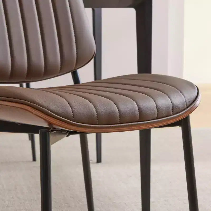 Sedie da pranzo imbottite GDFStudio Sera Mid-Century Modern (set da 2)