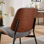 Sedie da pranzo imbottite GDFStudio Sera Mid-Century Modern (set da 2)