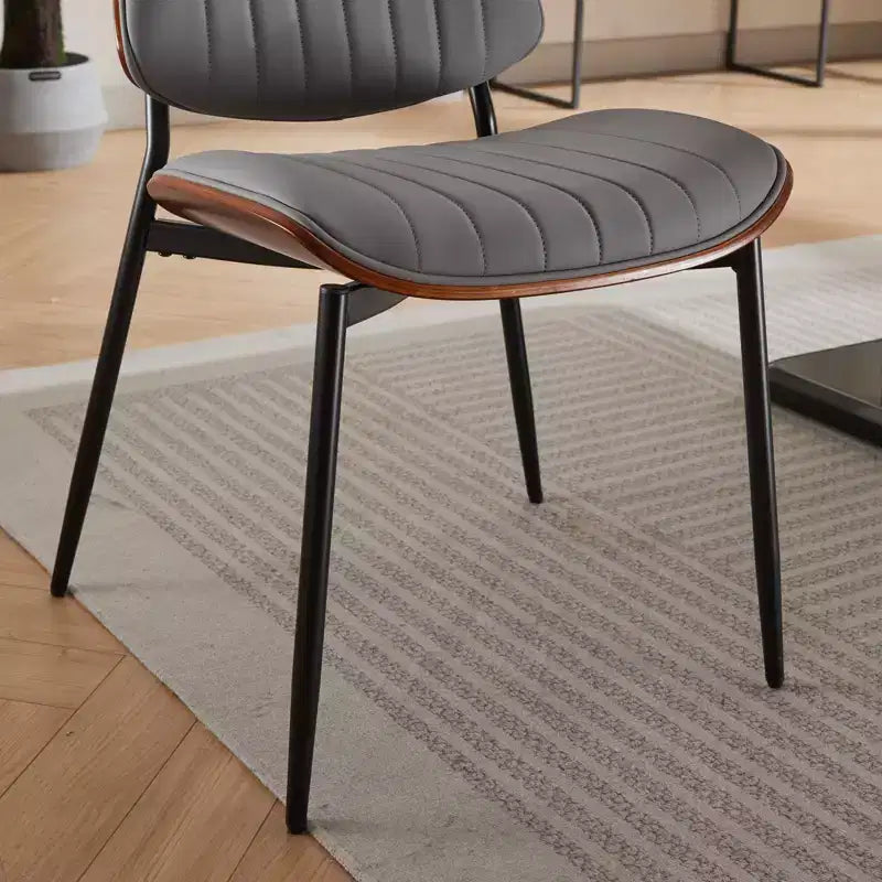 Sedie da pranzo imbottite GDFStudio Sera Mid-Century Modern (set da 2)