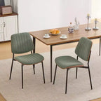 Sedie da pranzo imbottite GDFStudio Sera Mid-Century Modern (set da 2)