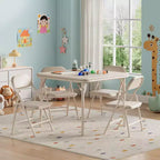 GustoWave Set Tavolo e Sedie Pieghevoli per Bambini, Set Tavolo e Sedie per Attività per Bambini e Bambine