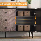Mobile buffet in legno con finitura contenitore, mobiletto indipendente, per sala da pranzo, ingresso,