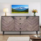 Mobile buffet in legno con finitura contenitore, mobiletto indipendente, per sala da pranzo, ingresso,