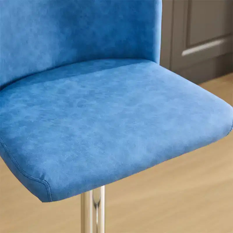 Set di 2 sgabelli da bar, sedie da bar imbottite girevoli a 360°, sgabelli da bar moderni con schienale completamente trapuntato, sgabello regolabile in altezza