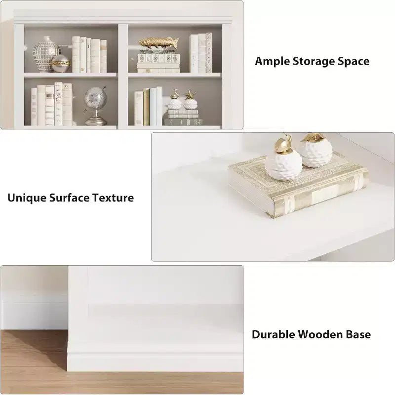 Libreria Acekool 189 cm di altezza, a 6 ripiani doppia larghezza con 12 scomparti, portaoggetti extra large per soggiorno, ufficio, biblioteca, 117 cm L x 31.5 cm P